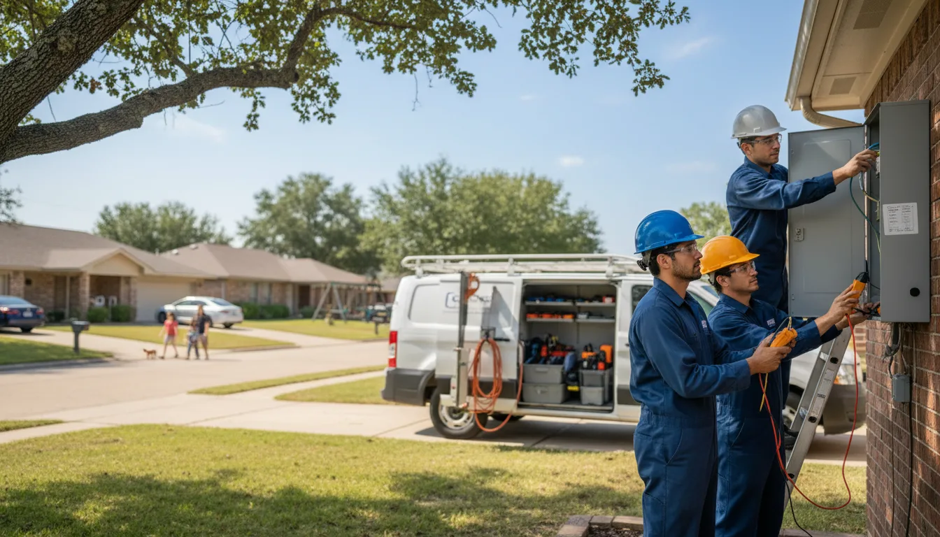 Certified electrician providing emergency electrical services in Lehigh, OK